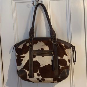 Cavalcanti genuine cowhide/leather handbag